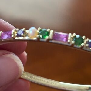 Kendra Scott Gold Bracelet with Multicolor Gems